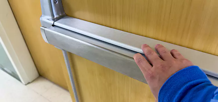 Installing a Push Bar on a Door Lindenwold